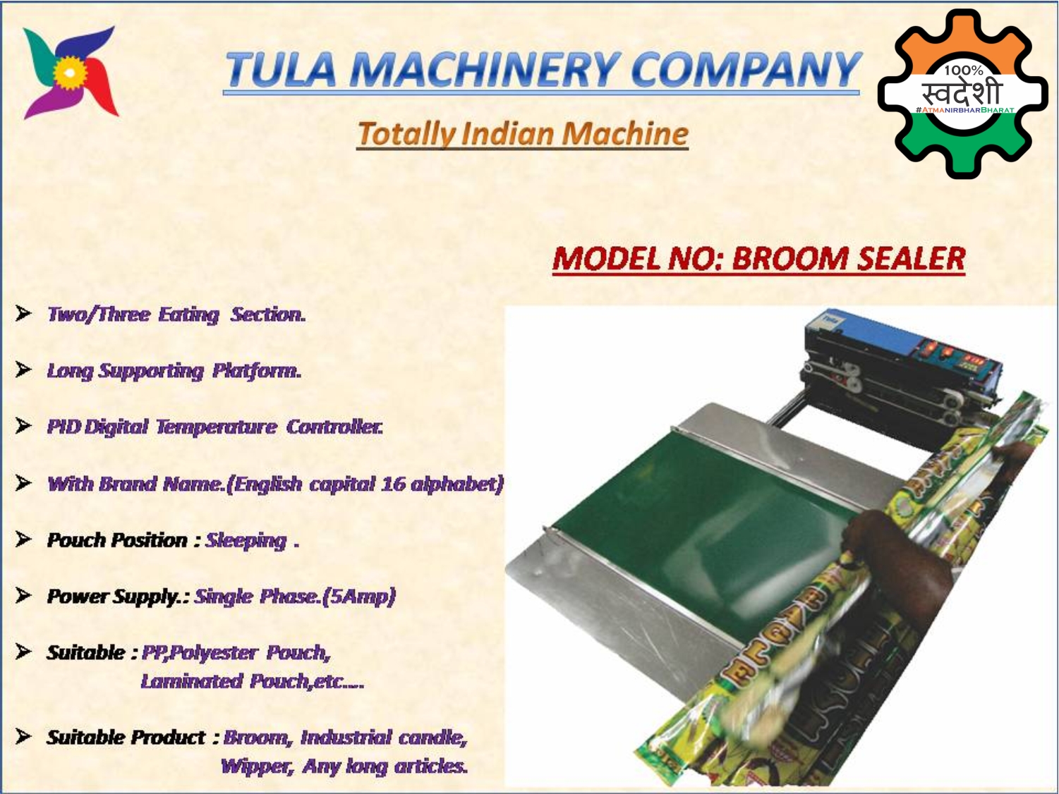 BROOM SEALING MACHINE